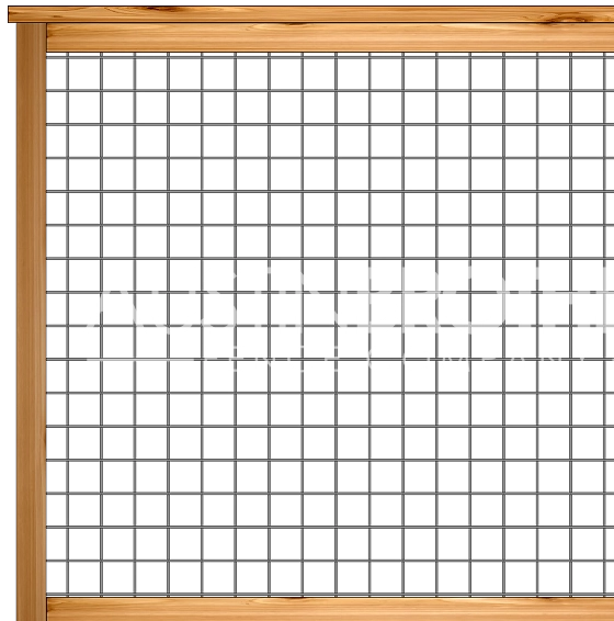 3D design mockup of a bull panel fence.