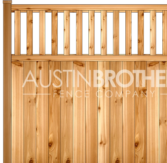 3D design mockup of a vertical fence.