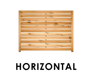 Horizontal fence design