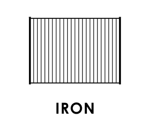 Iron fence design