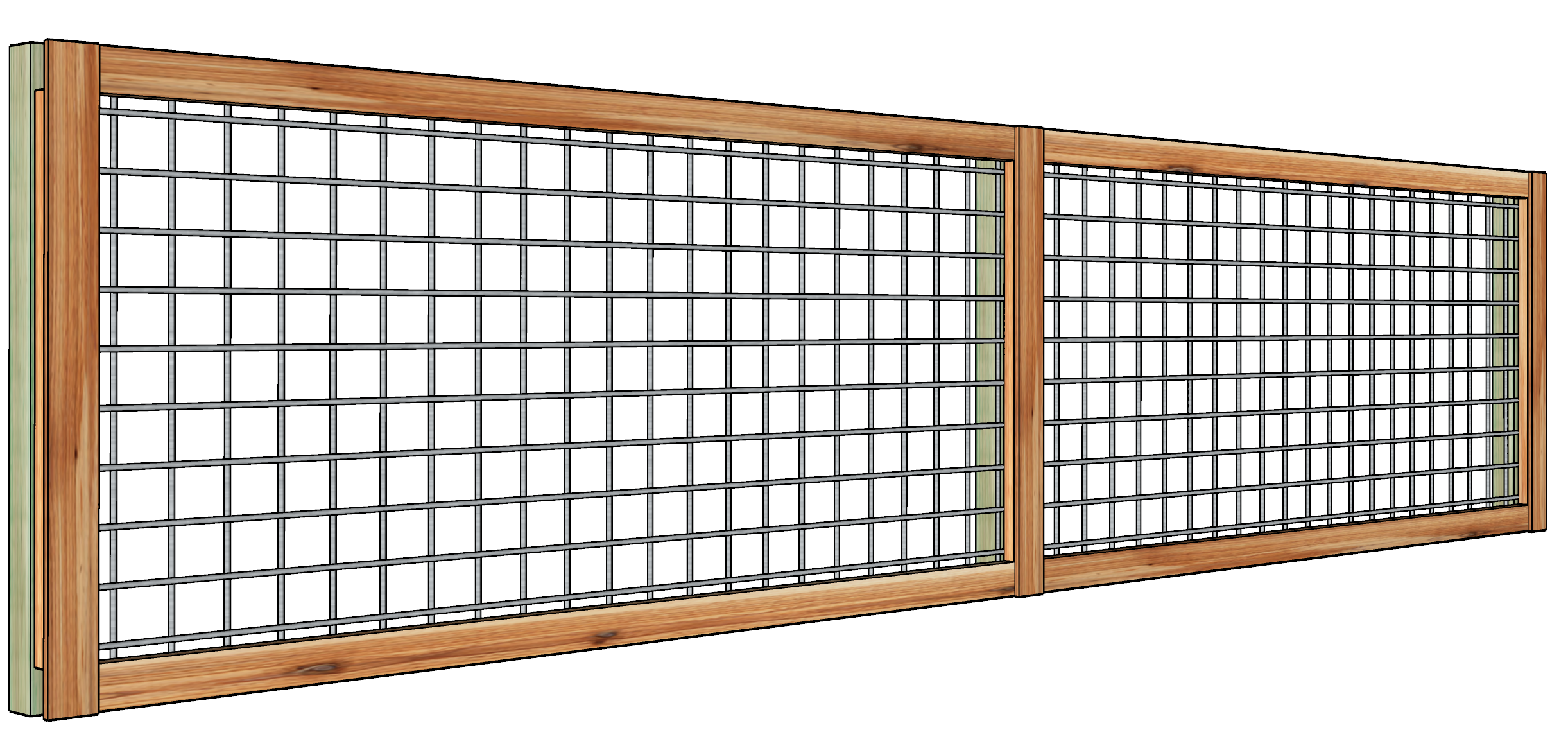 Wood bull panel fence austin tx